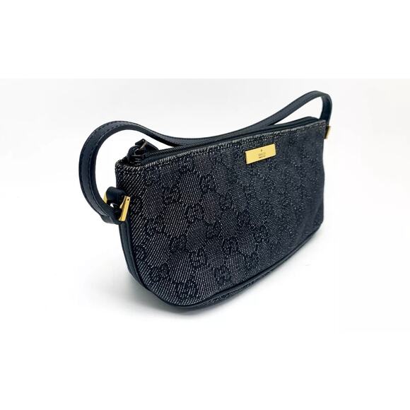GUCCI GG Canvas Accessory Pouch Black - Picture 2 of 3